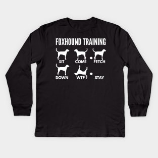 American Foxhound Training Foxhound Tricks Kids Long Sleeve T-Shirt